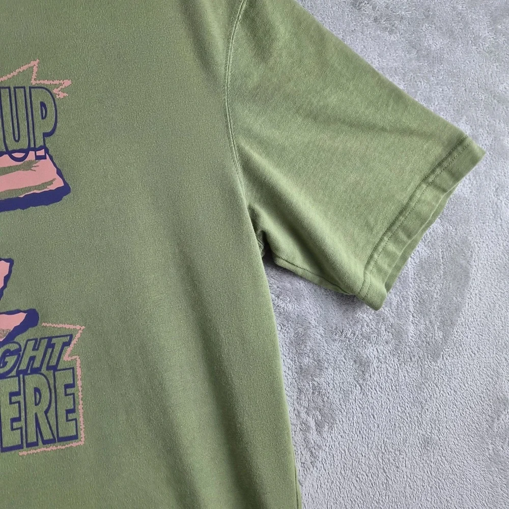 Air Jordan Shirt Small Green What Goes Up Oversized Graphic Tee Streetwear